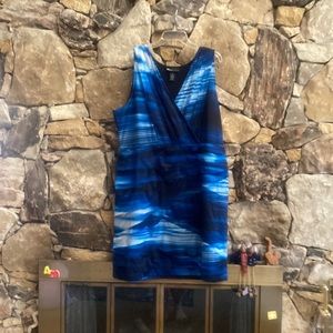 Blue Ocean Summer Dress Size 24 Lane Bryant